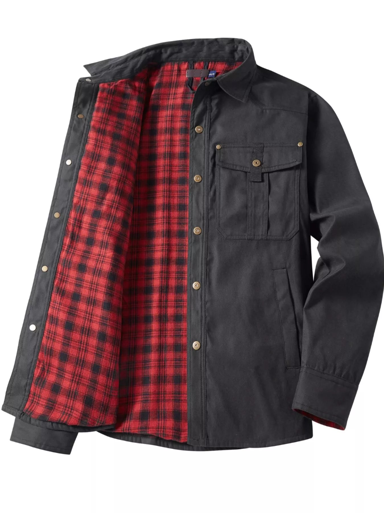 Men's Snap Down Long Sleeve Jacket