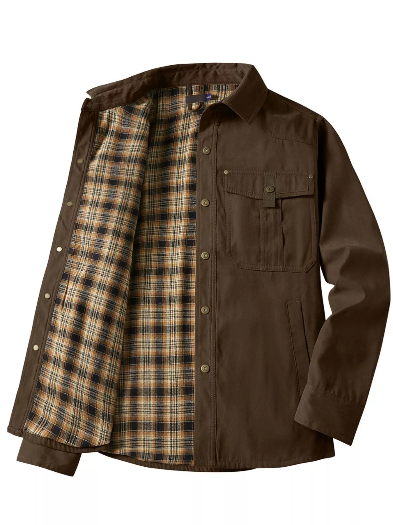 Men's Snap Down Long Sleeve Jacket