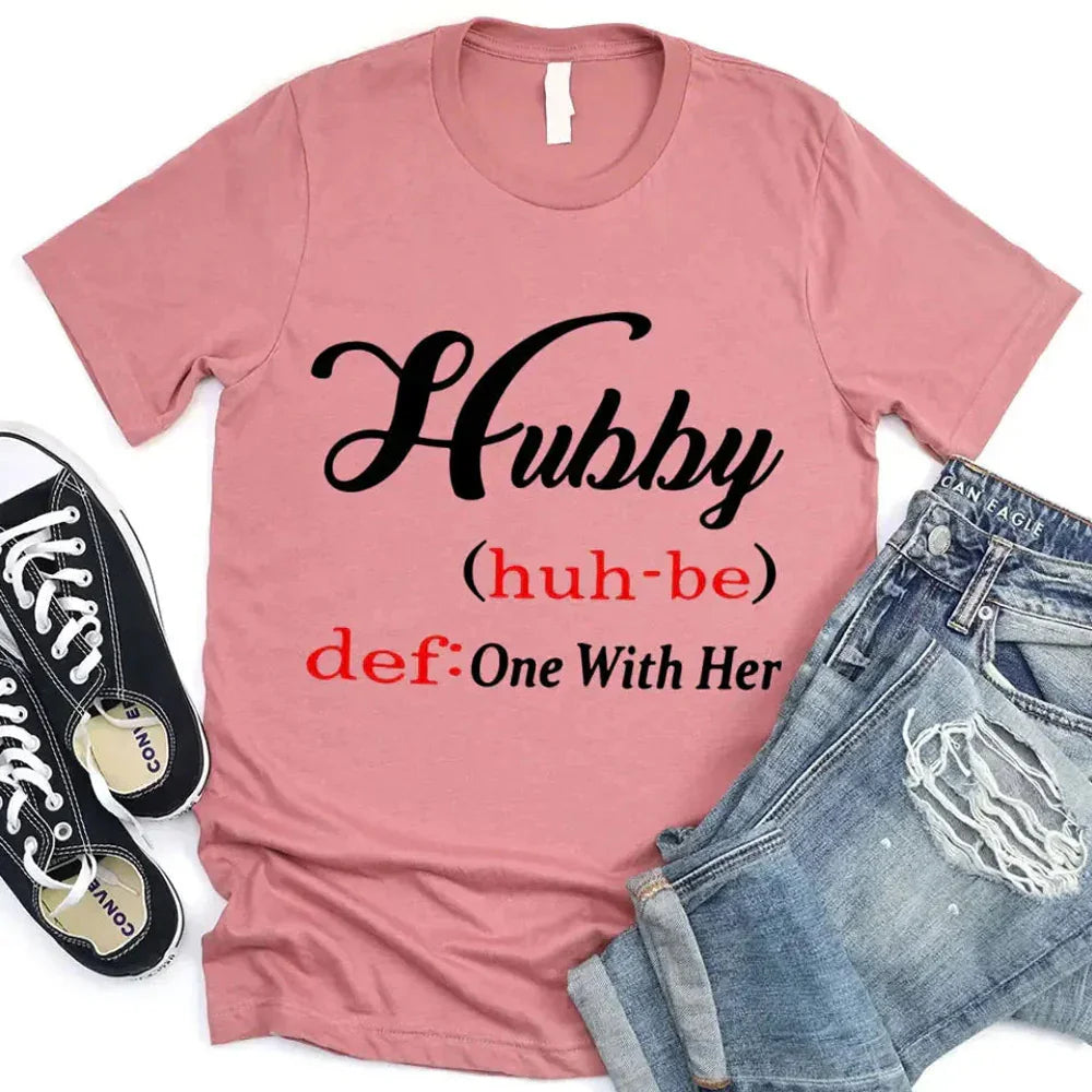 Hubby & Wifey Definition Couple T-shirt