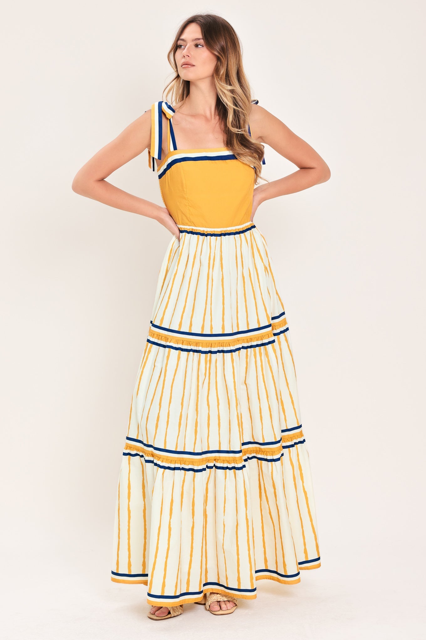 AMALFI SUNKISSED WOVEN MAXI DRESS